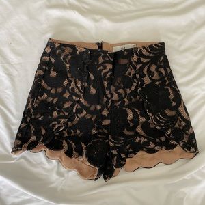 Mesh Patterned Shorts